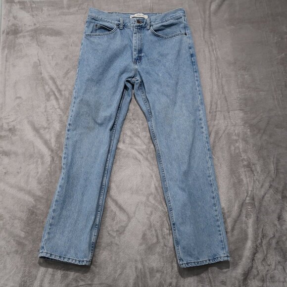 Lee Other - Lee Jeans Mens 36x32 Blue Straight Leg Regular Fit Light Wash Rancher Workwear